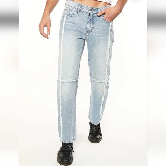 || REVICE DENIM || The Graduate Hustler, light rinse, raw seams, bootcut - Picture 1 of 8